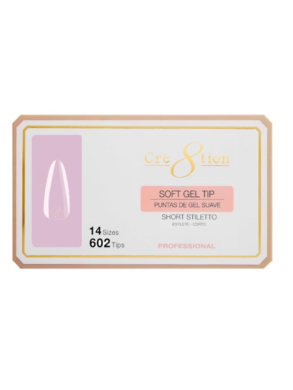 Cre8tion Soft Short Stiletto Press On Nails